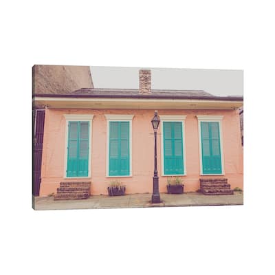 iCanvas "Colorful French Quarter Cottage New Orleans" by Ann Hudec Canvas Print