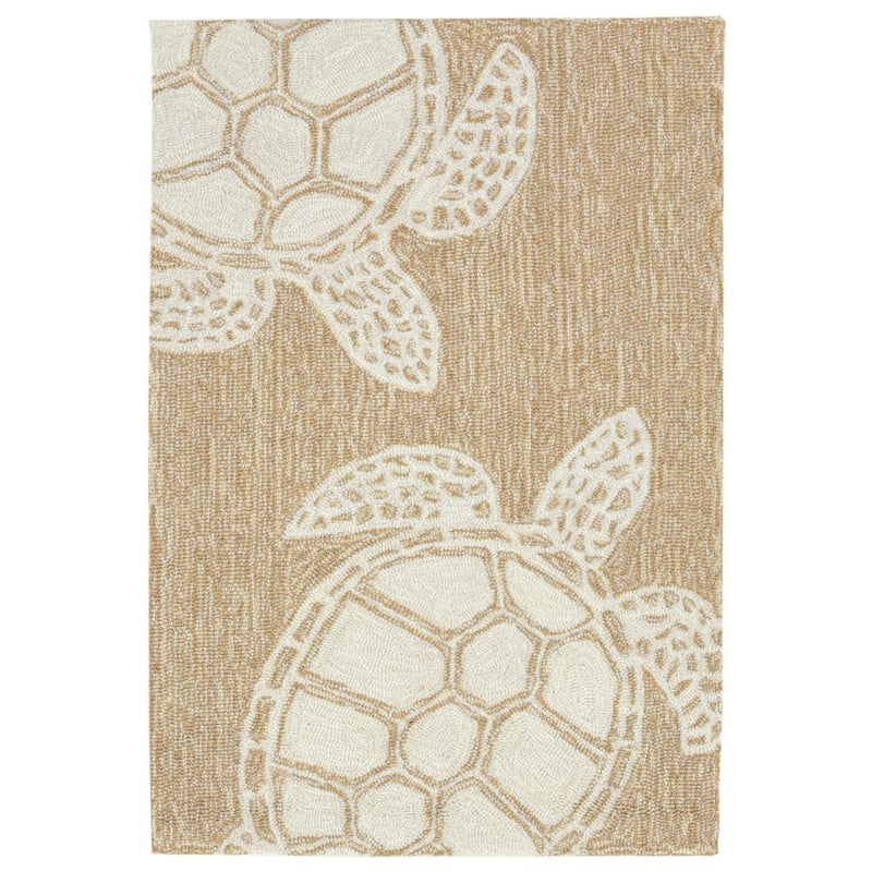 Liora Manne Capri Turtle Indoor/Outdoor Rug - 2' x 3' - Natural