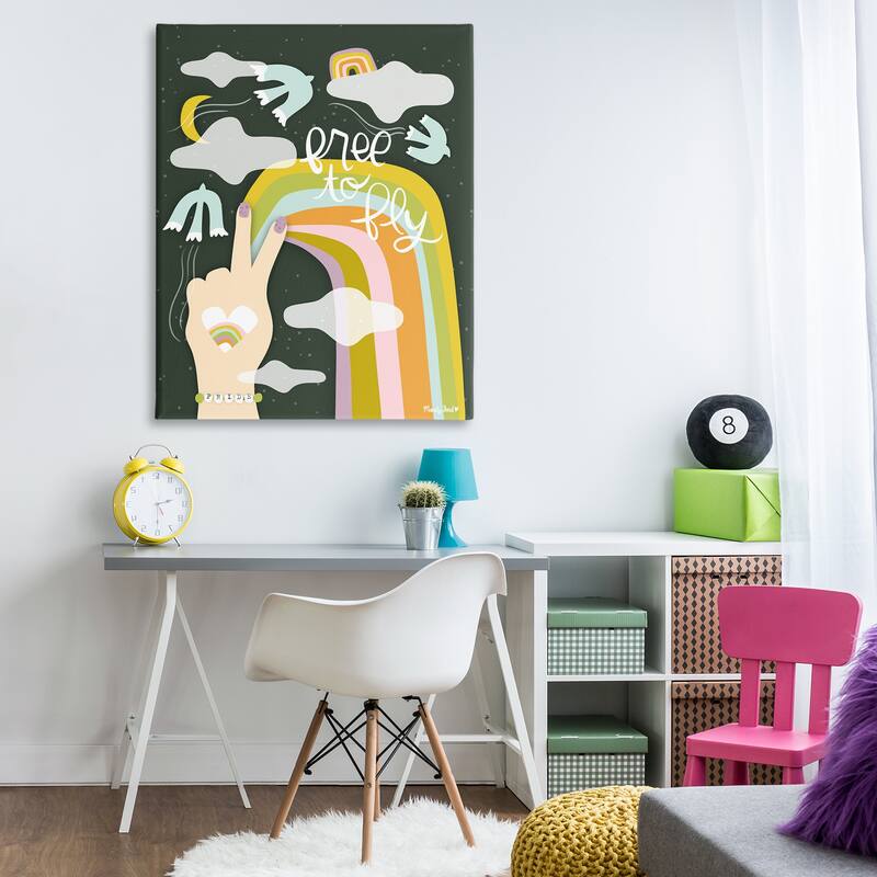 Stupell Boho Free To Fly Canvas Wall Art Design By Mandy Ford Art + Illustration