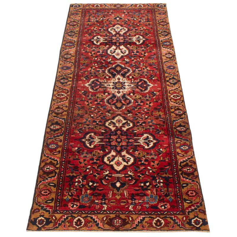 ECARPETGALLERY Hand-knotted Sarabi Red Wool Rug - 3'3 x 9'10