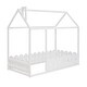 preview thumbnail 13 of 25, Wood Twin House Bed Frame w/ Fence and Roof (Slats are not included)