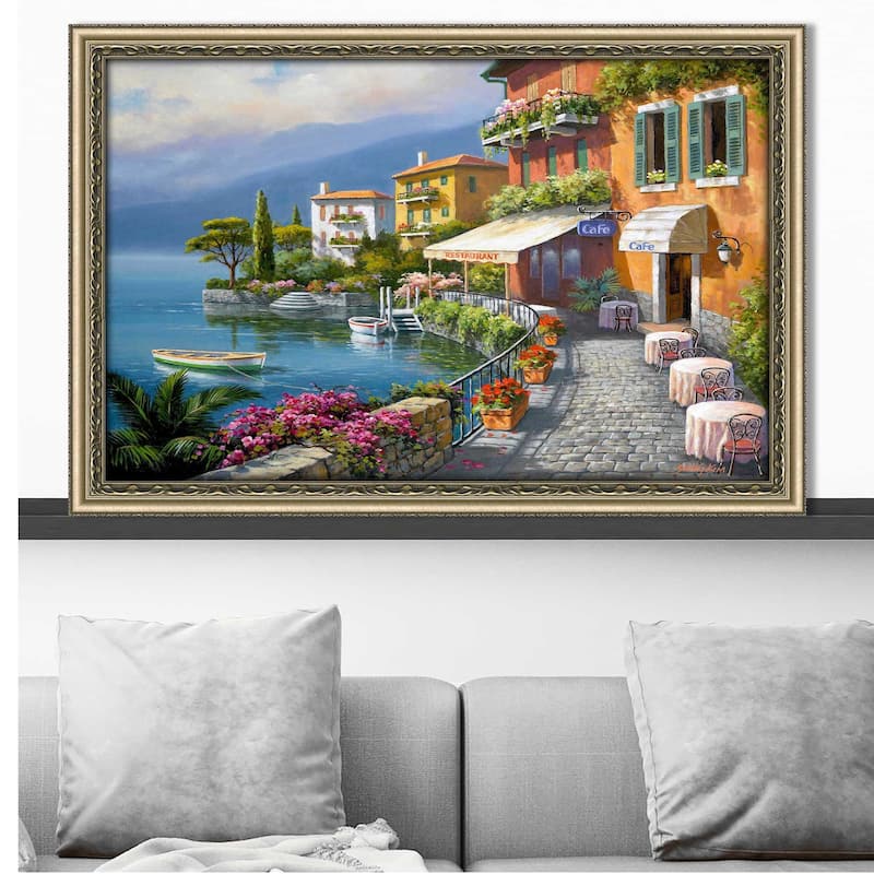 "Seaside Bistro Café" by Sung Kim Print on Acrylic