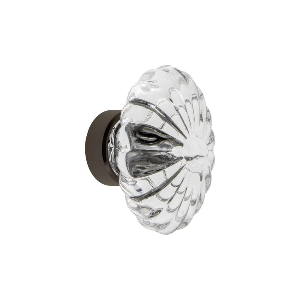Grandeur BURG-CRYS-KNOB Burgundy 1-3/4" Luxury Flower Fluted Crystal