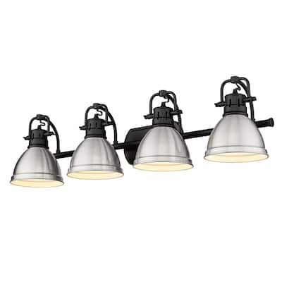 Golden Lighting 3602-BA4 PW Duncan 4 Light 34" Wide Vanity Light with