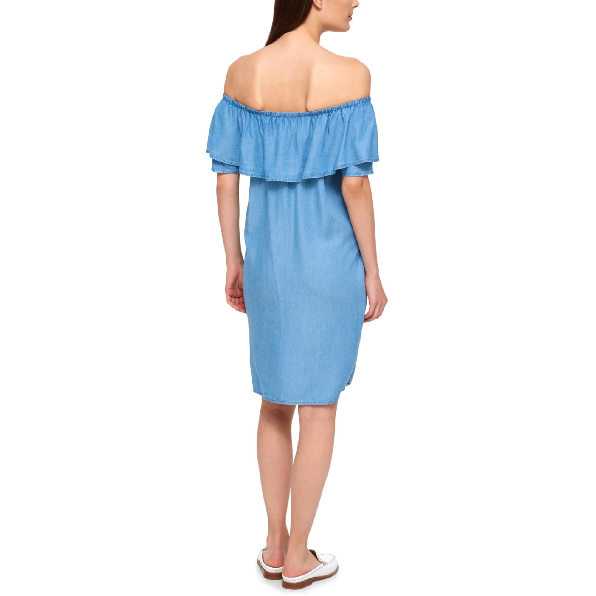 tommy hilfiger off the shoulder dress