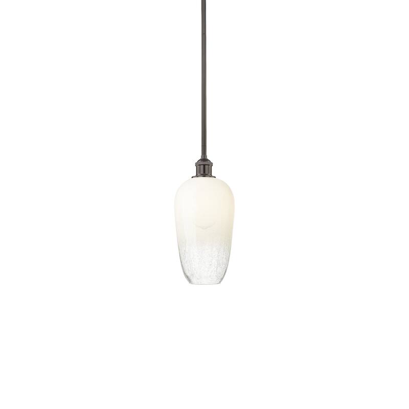 Innovations Lighting 616-1S-15-7 Brookhaven Flute Pendant Brookhaven - Oil Rubbed Bronze / Opal