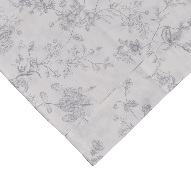 Printed Design Cotton Collection 400TC Hemstitch Garden Bouquet Collection