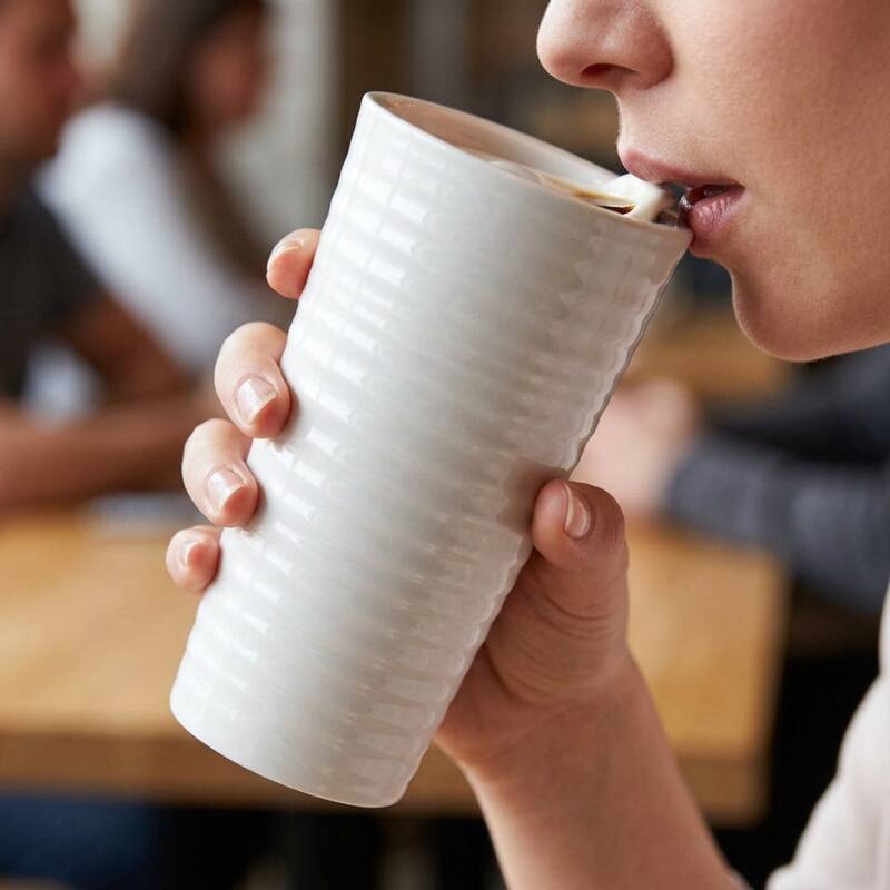 Sophie Conran Portmeirion 12 Ounce White Travel Mug - 12 oz