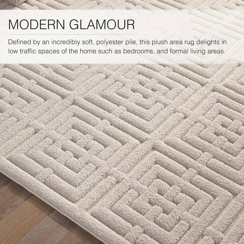 Amente Geometric Cream Rug