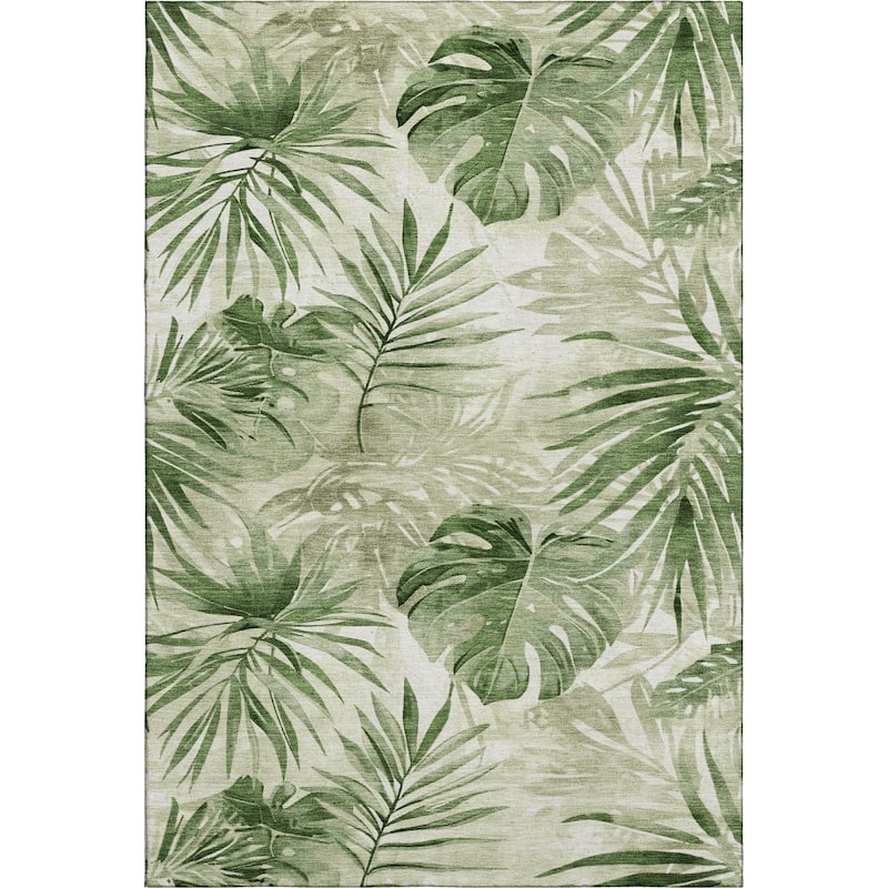 Premium Washable Super Soft Tropical Floral Mayfield Rug