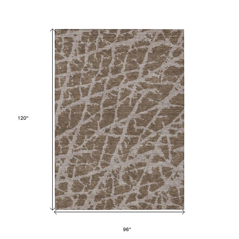 Varo Unique Abstract Weather Resistant Blended Style Outdoor Rug