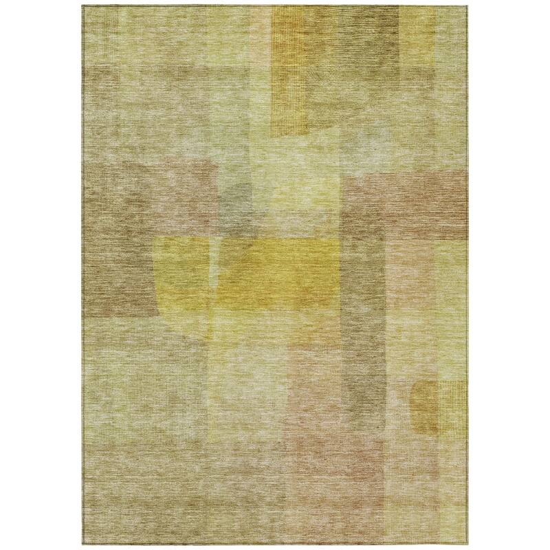 HomeRoots Abstract Transitional Rectangle Outdoor Rug