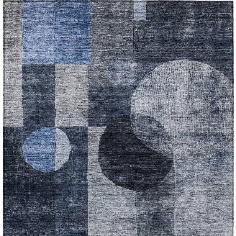 HomeRoots Geometric Transitional Rectangle Outdoor Rug
