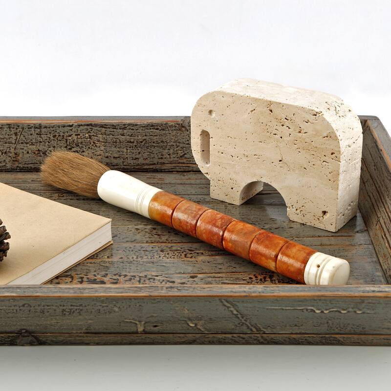Artissance 15" Yellow Stone Cylinder Calligraphy Brush