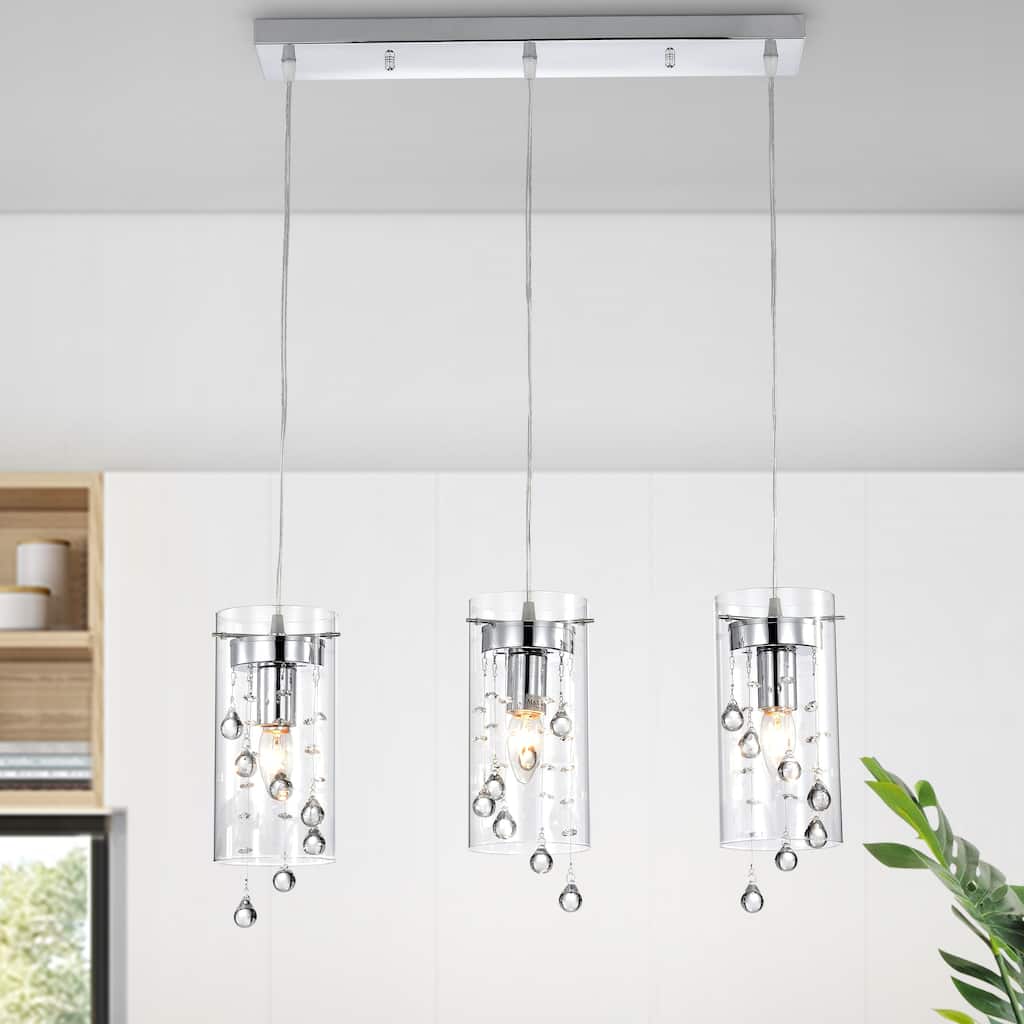 Parnassus 3-Light Kitchen Island Cylinder Pendant