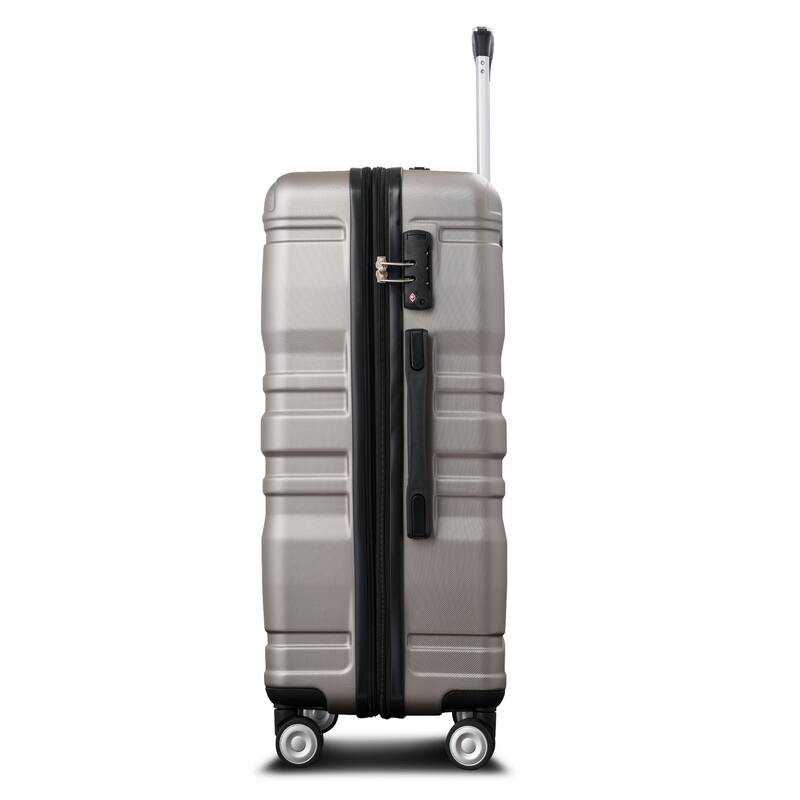 3 Pcs Luggage Set, Expandable ABS Hardshell Suitcases Spinner Wheels with TSA Lock 20''24''28''