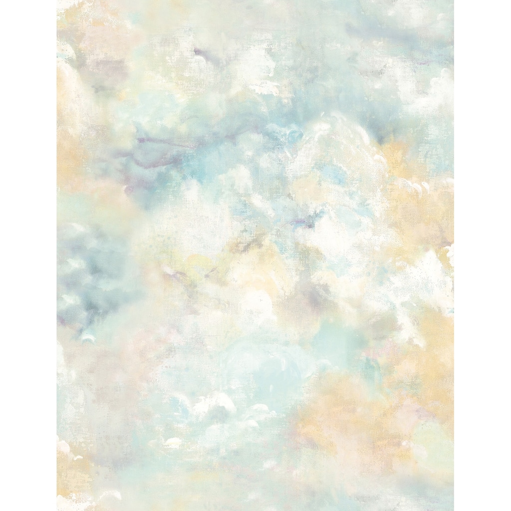 A-Street Prints Aria Aquamarine Abstract Wallpaper