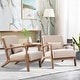preview thumbnail 8 of 142, Aston Modern Solid wood Accent Chair for Living Room Set of 2 - Beige