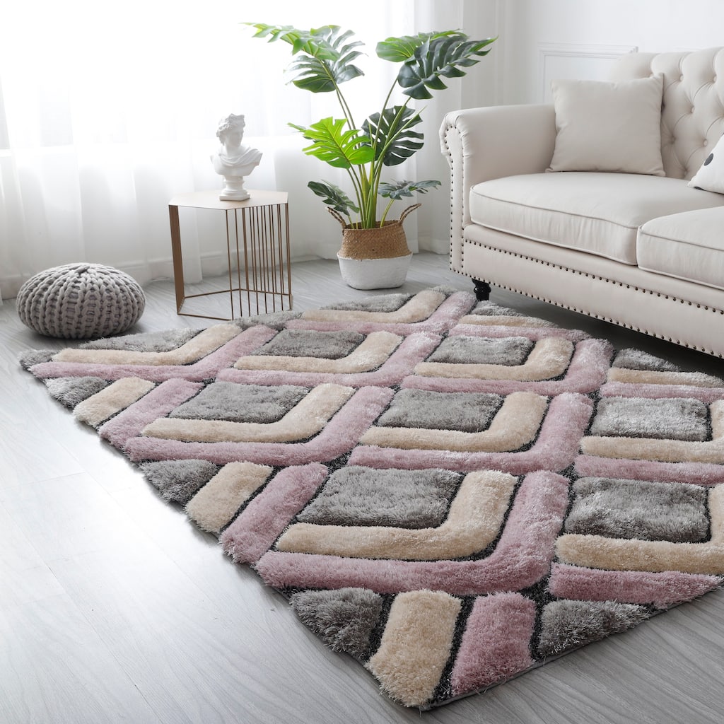 Mateos Shag Contemporary Designed Area Rug