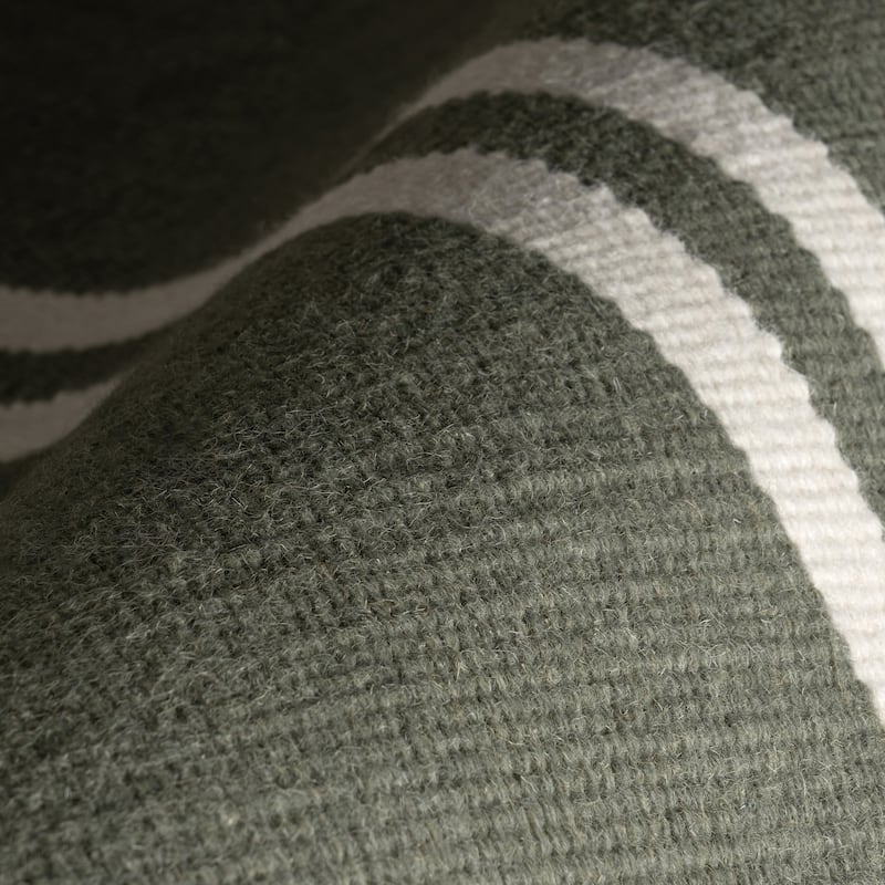 Elowen Double Striped Wool Area Rug