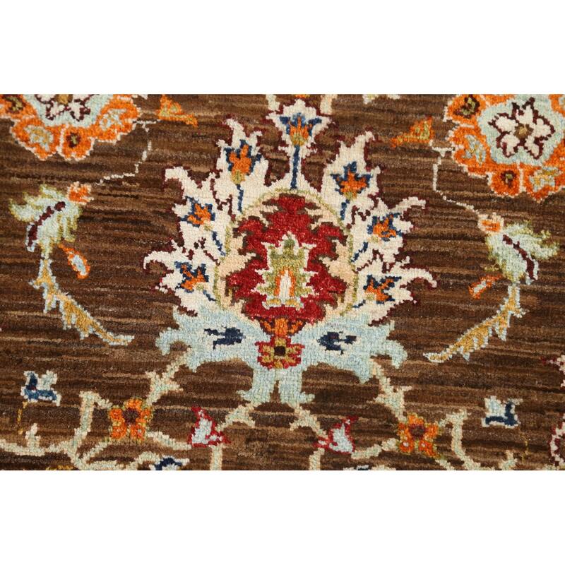 Traditional Vegetable Dye Ziegler Oriental Wool Area Rug Hand-knotted - 8'2" x 9'9"