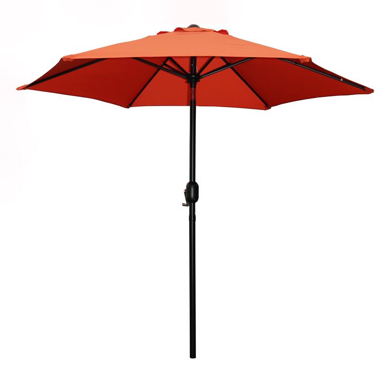 Davee Furniture 7.5 Ft Orange Market/Patio Umbrella with Tilt and Crank