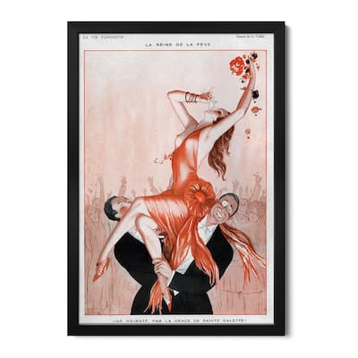 1920s La Vie Parisienne Magazine Plate Premium Framed Poster by Armand Vallee
