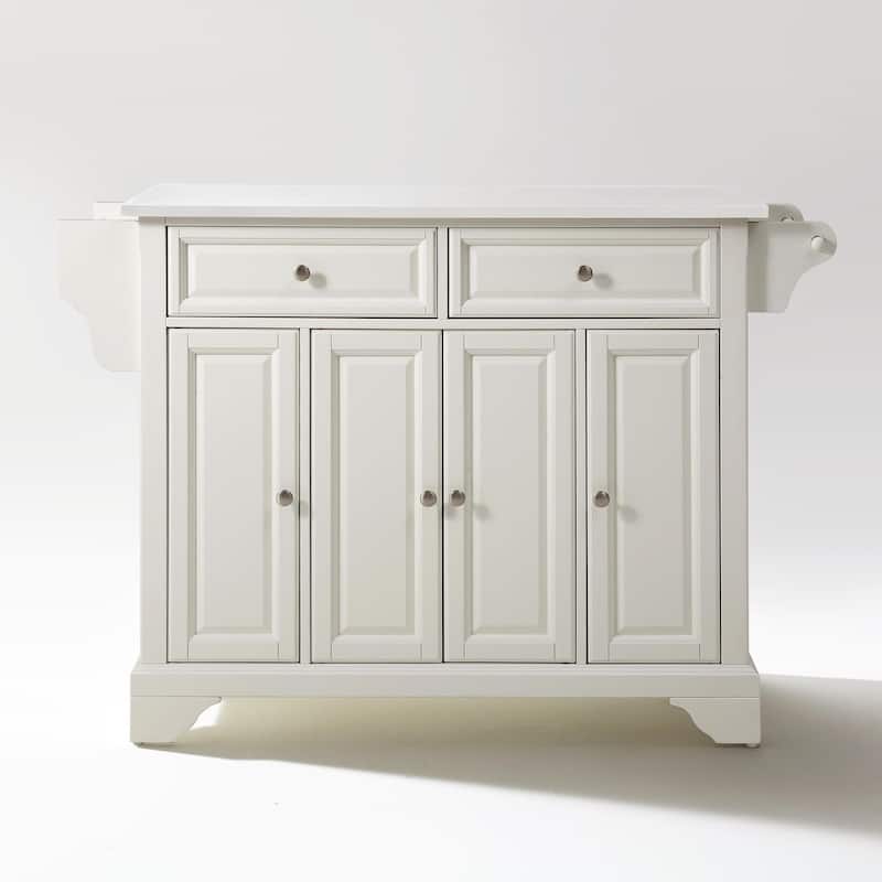 Crosley Lafayette Granite Top Full Size Kitchen Island/Cart - 51.5"W x 18"D x 36"H