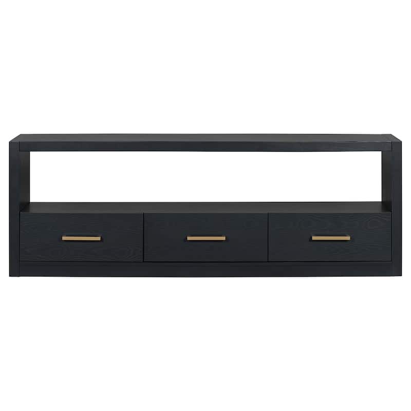 3-Drawer Wood Entertainment Center Media Cabinets TV Stand