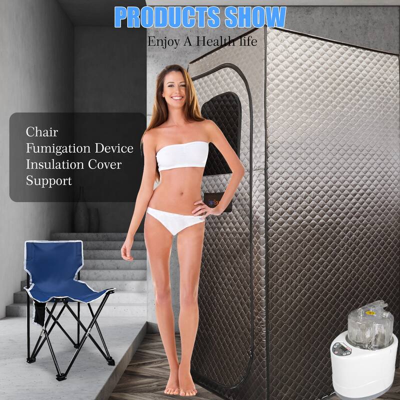 Portable Sauna for Home Sauna Heater, Tent, Chair, Remote Included