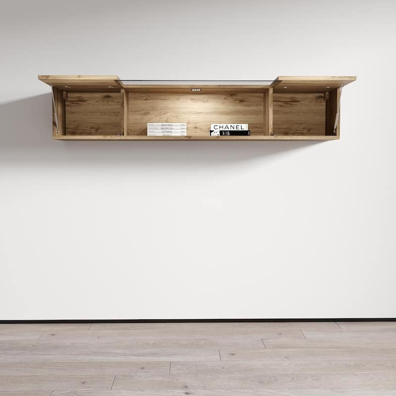 Strick & Bolton Hadi Contemporary Wall-mounted Media Cabinet