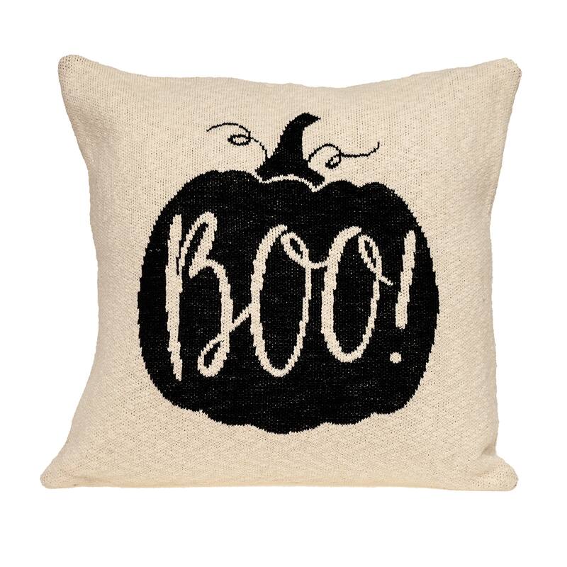 Parkland Collection Baby Boo Transitional Beige/Cream Throw Pillow
