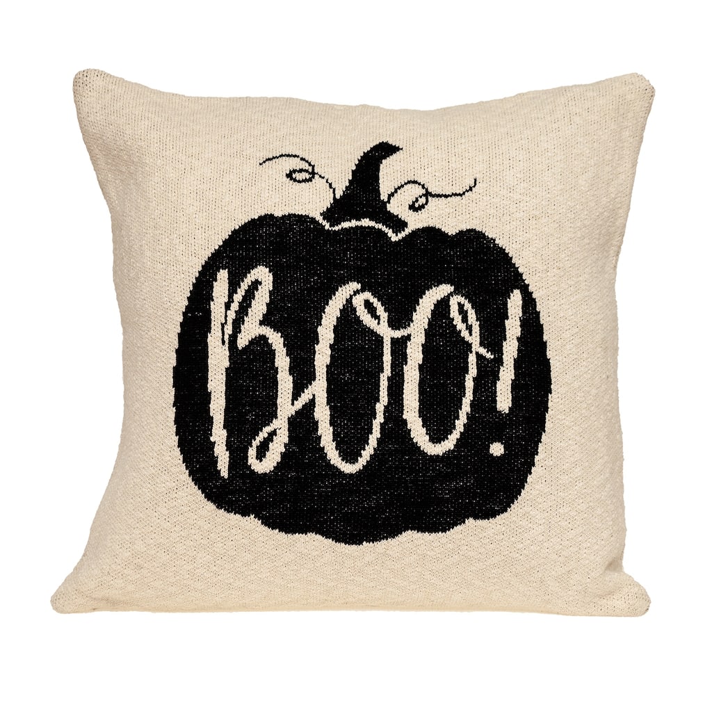 Parkland Collection Baby Boo Transitional Beige/Cream Throw Pillow