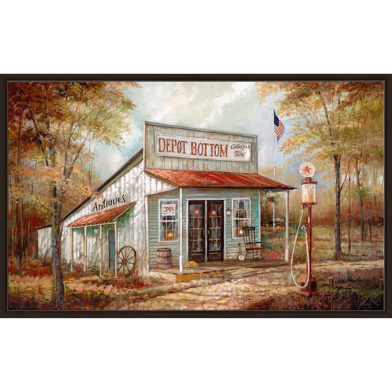 "Depot Bottom" by Ruane Manning Print on Floating Canvas