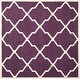 preview thumbnail 35 of 84, SAFAVIEH Handmade Chatham Eppie Modern Moroccan Wool Rug 7' Square - Purple/Ivory - Square