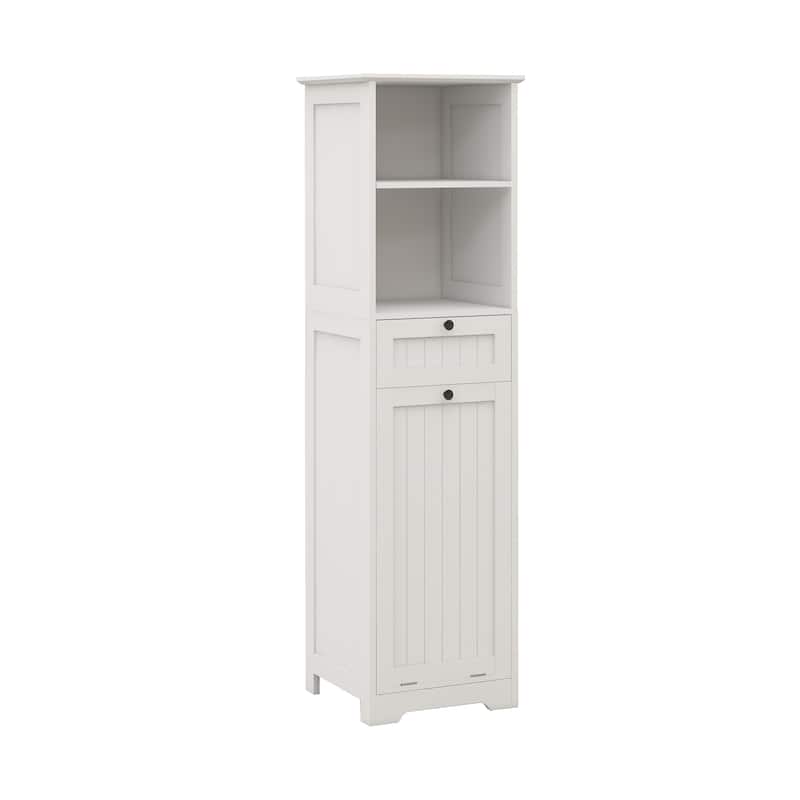 One-Drawer Tilt-Out Laundry Sorter Cabinet