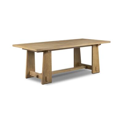 Poly & Bark Combe Solid Pine Wood Extension Dining Table (82.5" - 122")