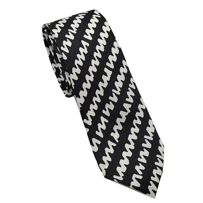 burberry black skinny tie