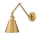 preview thumbnail 12 of 12, Z-Lite 349S Gayson 8" Tall Wall Sconce Rubbed Brass