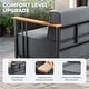 preview thumbnail 6 of 13, Gymojoy Luxury Patio Chair Set of 2 - 10" Extra Thick Cushions & Industrial Steel Frame - All-Weather Outdoor Furniture