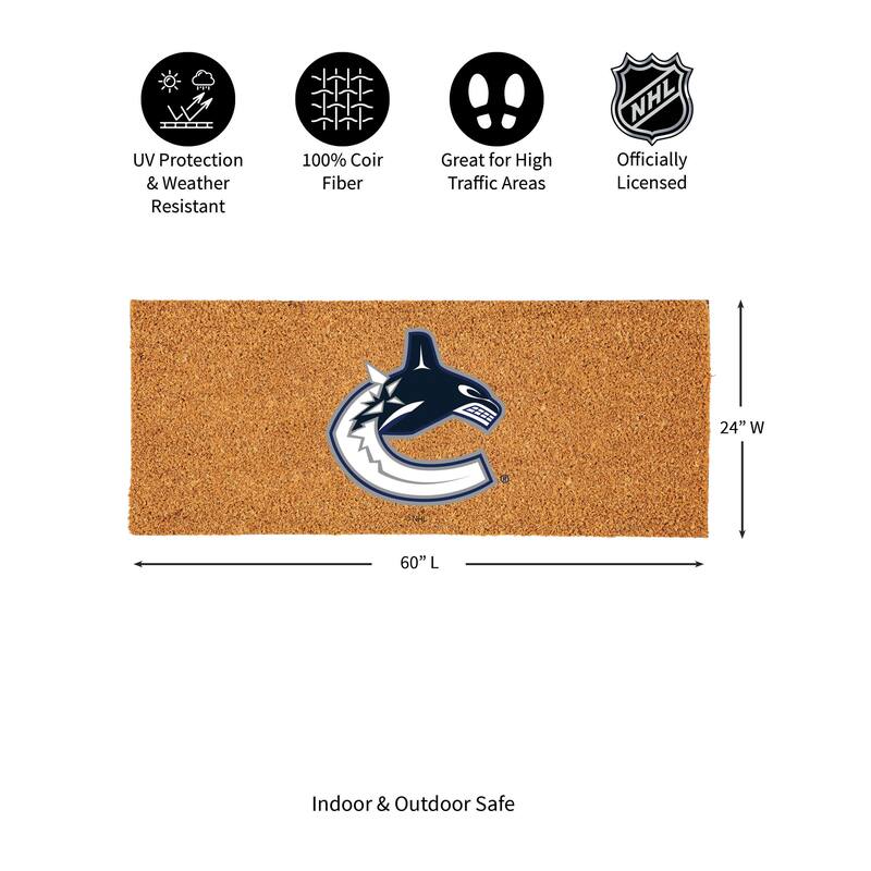 Vancouver Canucks Full Color Indoor/Outdoor Coir Mat