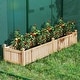 preview thumbnail 3 of 19, Costway Wooden Raised Garden Bed Outdoor Rectangular Planter Box with - See Details