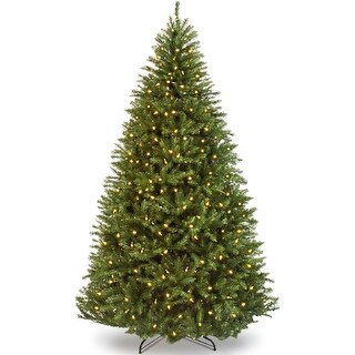 Christmas Tree 6.5' & Greenery Set Douglas Fir with Clear/White Lights