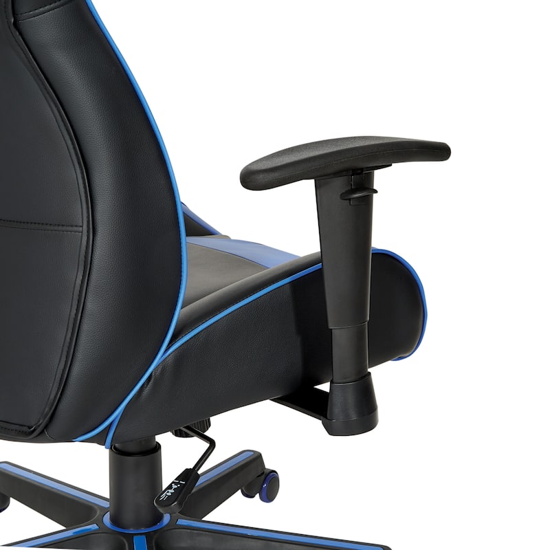 Vapor Gaming Chair in Faux Leather with Color Accents