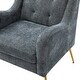 preview thumbnail 46 of 53, Hyperboreüs Upholstery Accent Armchair with Tufted Back by HULALA HOME