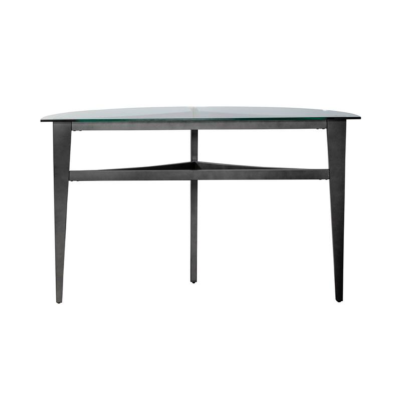 Liberty Furniture Capri Glass Top Sofa Table, Optional Upholstered Ottoman Seats