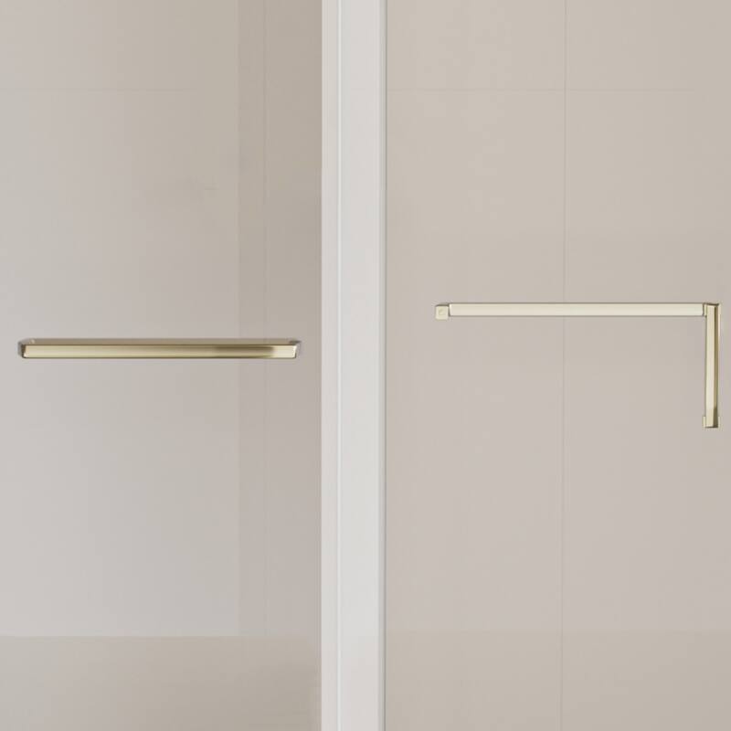56-60" W x 76" H frameless shower door