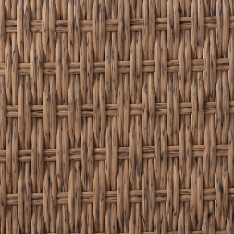 4 Pieces PE Wicker Sofa Set with Cushion
