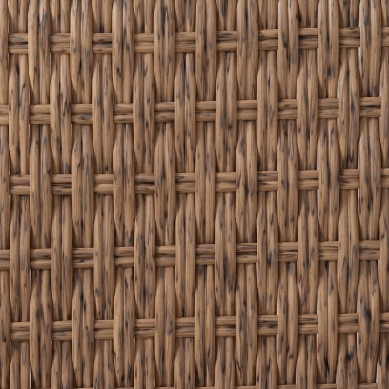 6-Piece Outdoor PE Rattan Patio Furniture Set with Removable Cushions and Coffee Table, Waterproof Wicker Conversation Set