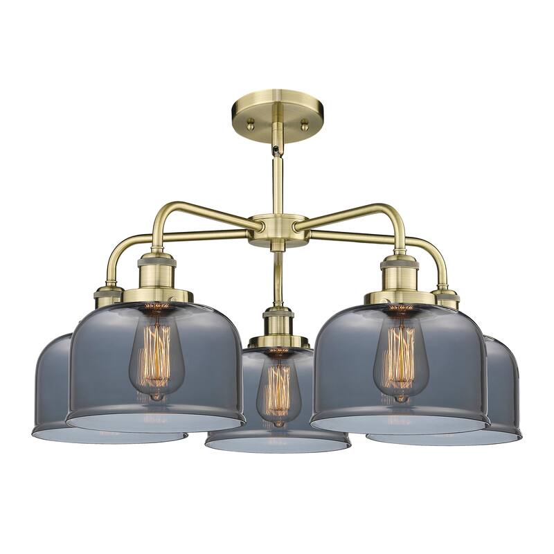 Innovations Lighting Bell - 5 Light 26" Stem Hung Chandelier